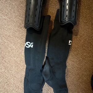 DSG Black Shin Socks